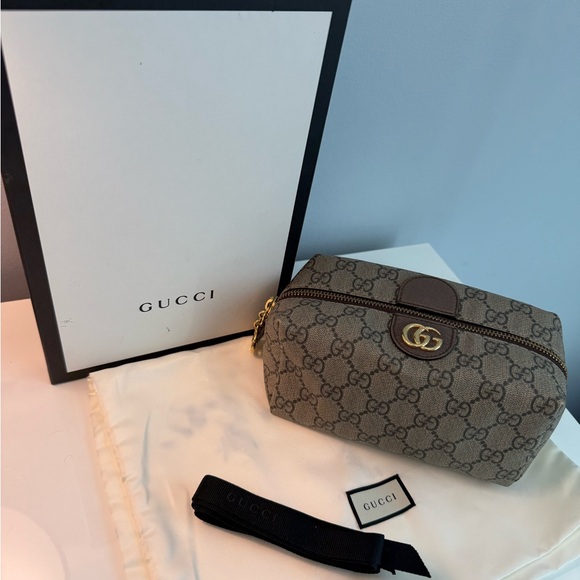 Gucci Handbags - Gucci Ophidia GG Coated Canvas Cosmetic Pouch